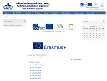 Tablet Screenshot of moodle.sspbrno.cz